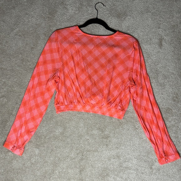 Nordstrom BP plaid crop top - L - Picture 4 of 7